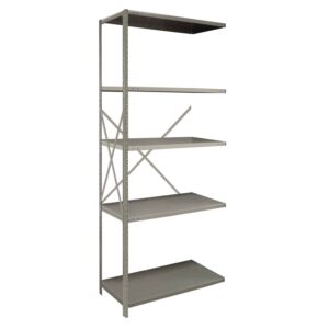 Republic 2000 Series 36 Inch Wide 5 Shelf Angle Post Open Shelving Add-On