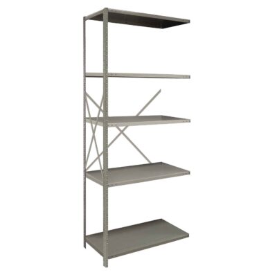Republic 2000 Series 36 Inch Wide 5 Shelf Angle Post Open Shelving Add-On