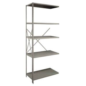 Republic 2000 Series 36 Inch Wide 5 Shelf Beaded Post Open Shelving Add-On