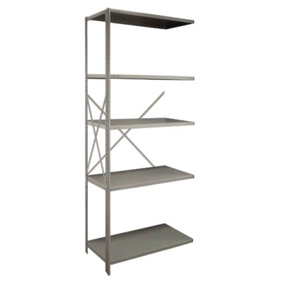 Republic 2000 Series 36 Inch Wide 5 Shelf Beaded Post Open Shelving Add-On