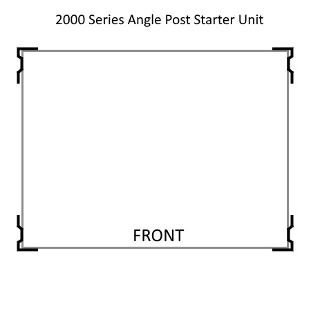 Republic 2000 Series Feature Angle Post Unit Starter Top View