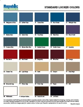 Republic 2020 Color Chart