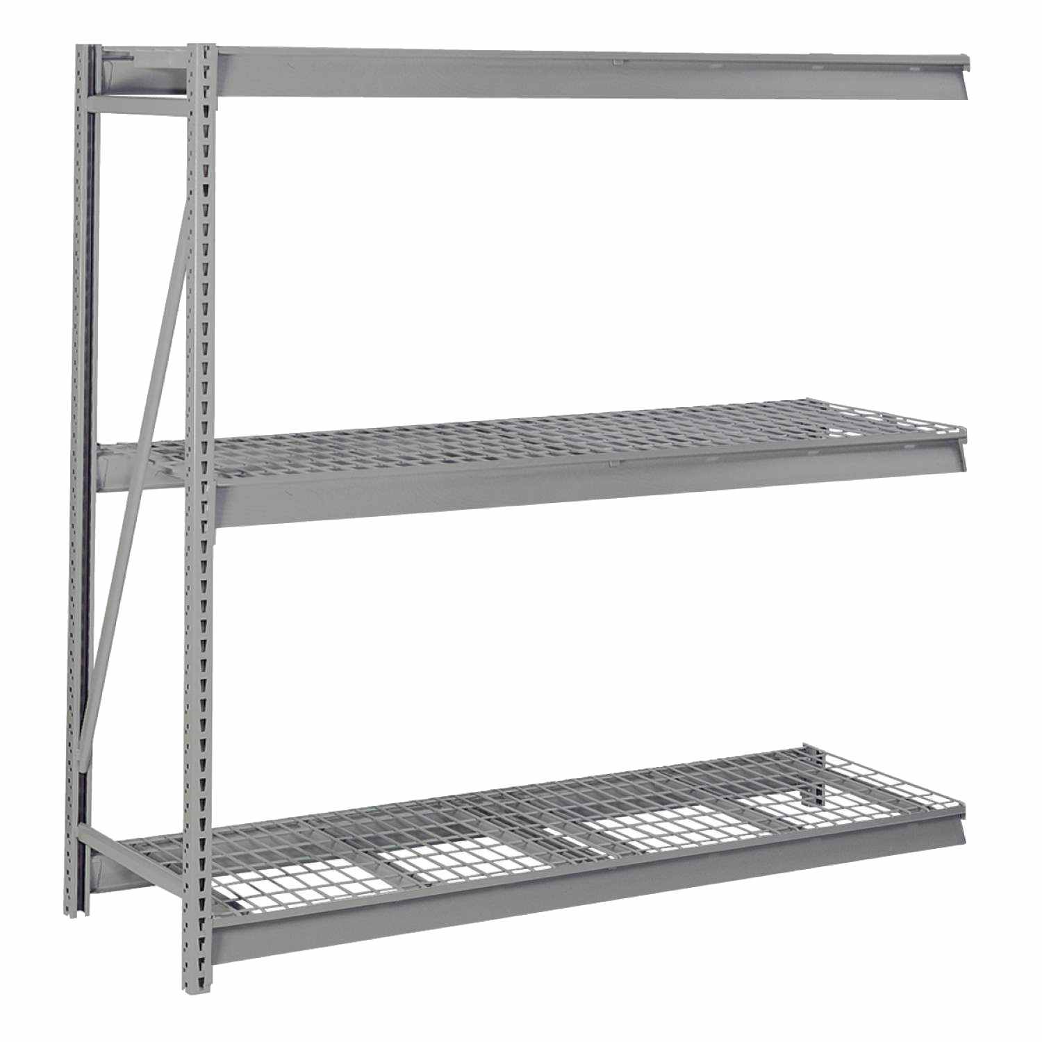 Republic Bulk Storage Rack Add-on With Flat Wire Decking