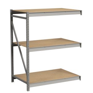 Republic Bulk Storage Rack With Particle Board Decking 3 Level Add On Angle View