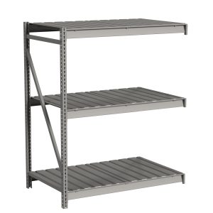 Republic Bulk Storage Rack With Ribbed Decking 3 Level Add On Angle View