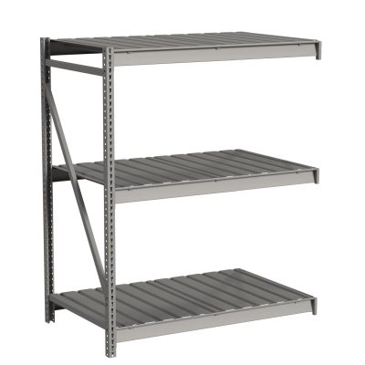 Republic Bulk Storage Rack With Ribbed Decking 3 Level Add On Angle View