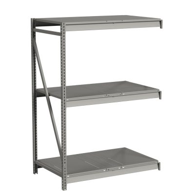Republic Bulk Storage Rack With Solid Decking 3 Level Add On Angle View