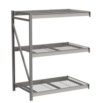 Republic Bulk Storage Rack With Wire Decking 3 Level Add On Angle View