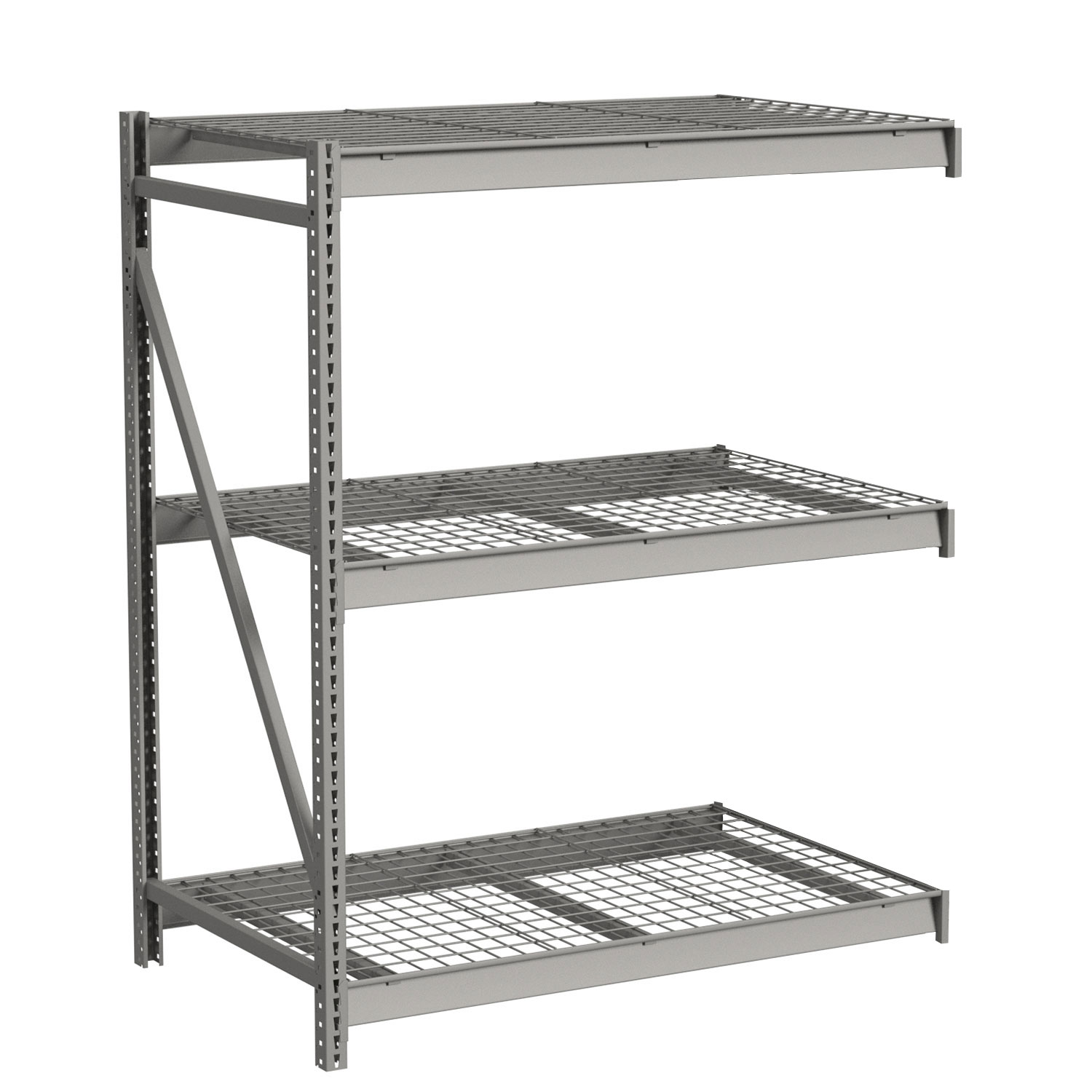 Bulk Storage Rack With Flat Wire Decking Add-On | Republic