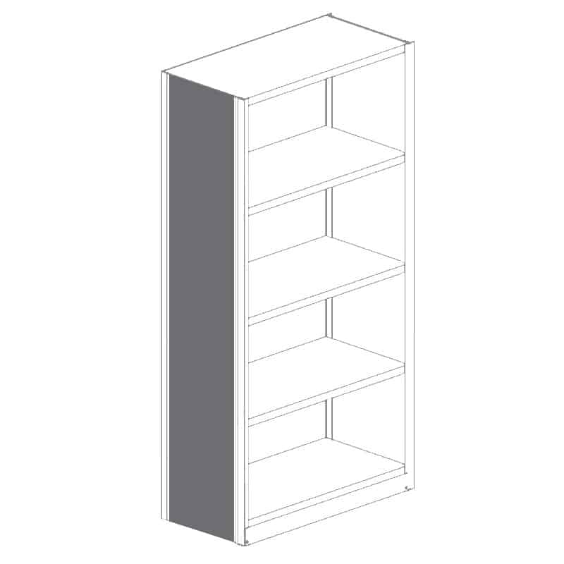 Closed Shelving Uprights And Back And Side Panels Republic