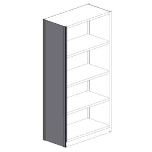 Republic Closed Clip Shelving Uprights And Back And Side Panels