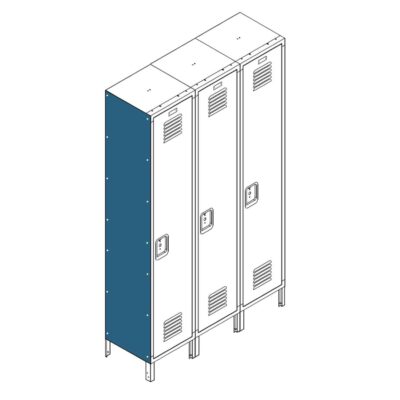 Republic Locker Accessories End Cover Panel For Flat Top Lockers
