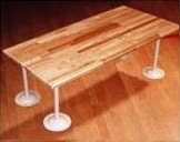 Republic Locker Room ADA Bench with Steel Pedestals