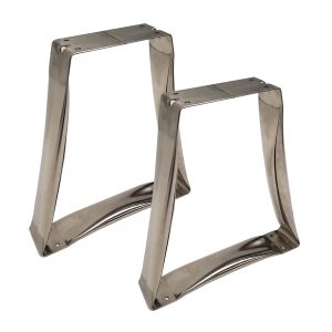 Republic Locker Room Bench Trapezoid Pedestals Stainless Steel 2 Pack NF58162