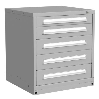 Republic Modular Drawer Cabinet Bench Height Standard Wide 5 Drawers 353030000B Angle View