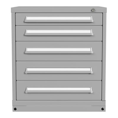 Republic Modular Drawer Cabinet Bench Height Standard Wide 5 Drawers 353030000B Front View