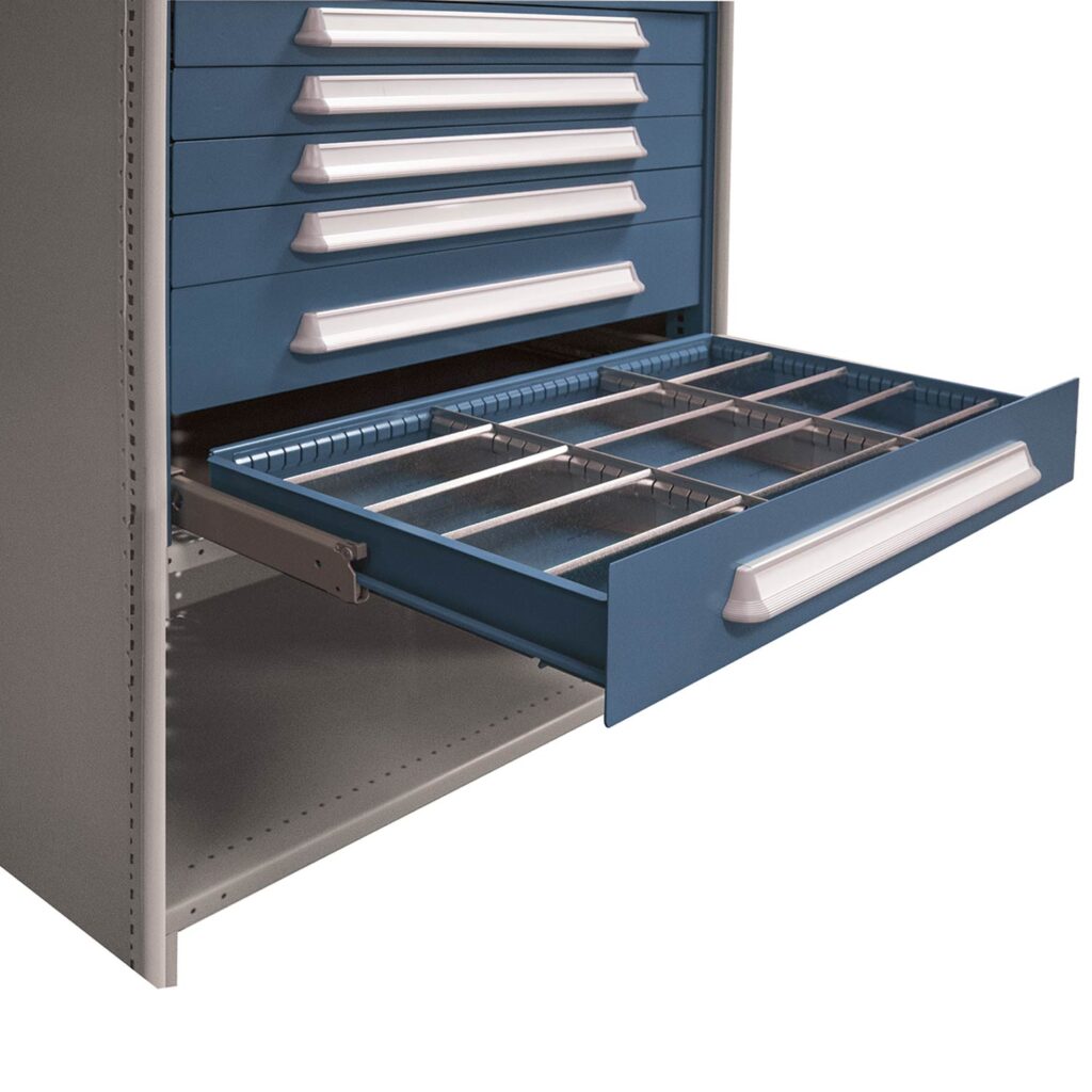 Republic shelving with open drawer and layout kit