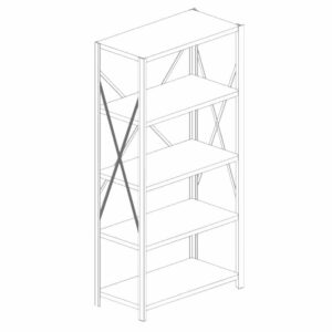 2000 Series Open Shelving Uprights and Cross Braces