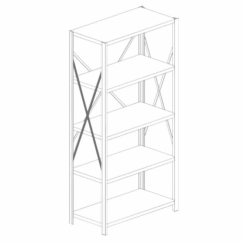 Republic Open Clip Shelving Uprights And Sway Braces
