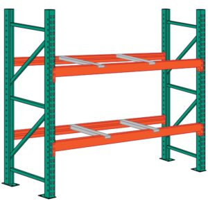 Republic Pallet Racking 8 Foot High 4 Front-To-Back Supports Starter