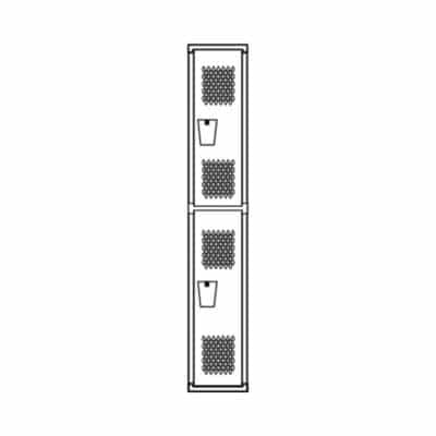 Double Tier Ventilated Lockers